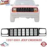 New Front Grille Headlamp Door Bezel Left Right 3PC For 1997-2001 Jeep Cherokee. Fixed Price $65.33.