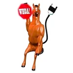 1049 Whoa Horsey Moving Ball Hitch Cover And Brake Light. Fixed Price $32.39.