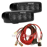 Rigid Industries Sr-q Pro Midnight Led Spot Diffused Lights Pair & Wire Harness. Fixed Price $399.99.