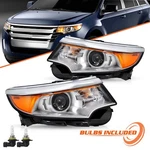 2011 2012 2013 2014 Ford Edge Halogen Headlights Headlamps Left+right W/bulb. Fixed Price $154.89.