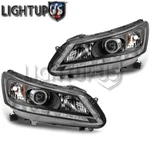 Left Right Pair Halogen Head Lights W/ Led Drl For 2013-2015 Honda Accord Sedan. Fixed Price $331.95.