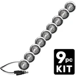Recon 264227WHCL Universal Led Air Damn Light Kit 9PC. Clear/white. Fixed Price $249.95.