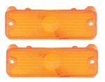 Oer Amber Park Lamp Lens Set For 1966 Chevy Impala Bel Air And Biscayne. Fixed Price $39.98.