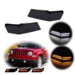 Smoke Lens Front Corner Dynamic Amber Led Signal Drl Lamp For 07-17 Jeep Patriot. Fixed Price $54.99.