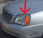 Cadillac Deville : 2000, 2001, 2002, Left Driver Headlight, #19245429. Fixed Price $54.00.