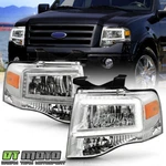 2007-2014 Ford Expedition Upgrade Chrome Led Tube Headlights Pair Left+right. Fixed Price $168.99.