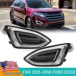 Pair Led Front Bumper Clear Fog Light Ford Edge 2015-2018 Driving Lamp Drl. Fixed Price $110.16.