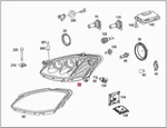 Genuine Mercedes W221 S-class Lamp Unit 2218202059. Fixed Price $2438.46.