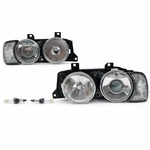 Glass Lens Projector Headlight + Corner Lights For Bmw E34 E32 5 / 7 Series. Fixed Price $266.00.