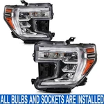 Pair/set Chrome Led Drl Headlight Assembly W/ Bulb For Gmc Sierra 1500 2019-2022. Fixed Price $330.99.