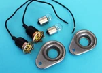 New! 1965 - 1968 Ford Mustang Under Dash Courtesy Lamp Repair Kit Set. Fixed Price $29.95.