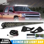 52" 880W Led Light Bar +mount Brackets Wire Kit For Chevy Silverado & Gmc 07-14. Fixed Price $129.99.