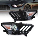 Vland Led Drl Projector Headlights 2015-2017 Ford Mustang Front Lamps Pair. Fixed Price $228.79.