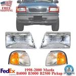 Headlights Assembly + Corner For 1998-2000 Mazda B4000 B3000 B2500 Pickup. Fixed Price $140.35.