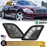 Amg White Led Smoke Bumper Side Marker Light For 2010-2013 Mercedes W221 Class. Fixed Price $39.94.
