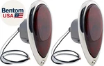 Tail Light Assemblies Compatible With 1938-1939 Ford, Red Glass Lens Polished St. Fixed Price $100.86.