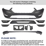 2013-2019 Ford Taurus Se/sel/limited Front Bumper Cover Grille Assembly Kit. Fixed Price $185.00.