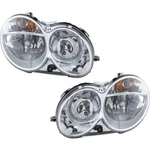 Halogen Headlight Set For 2003-06 Mercedes Benz CLK500 CLK55 Amg Lh And Rh Capa. Fixed Price $328.86.