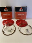 2-VINTAGE Nos Signal-stat Cyclostat Ii 4" Round Red Light Replacement Lens 9016. Fixed Price $19.89.