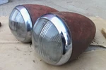 1939 Chevy Headlight Assemblies Original Gm Pair Guide Tiltray Master Deluxe 85. Fixed Price $785.00.