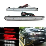 Clear Lens Led Bumper Reflector Backup Tail Brake Light For 04-09 Mazda 3 Axela. Fixed Price $23.75.