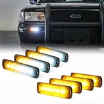 6 Led Amber White Side Marker Flash Beacon Strobe Light Bar Kit Car Tow Truck. Fixed Price $39.98.