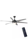 Hdc Windward 68 In. Led Matte Black Ceiling Fan W/light Kit, Motor And Remote. Fixed Price $149.99.