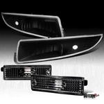 Black Fit 1993-2002 Chevy Camaro Front & Rear Side Marker Bumper Signal Lights. Fixed Price $31.34.