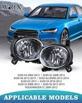 Fog Light For 2007-2011 Audi A5/2009-2012 A4 Volkswagen Cc Clear Glass Lens. Fixed Price $36.99.