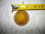 Vintage Amer Auto Beehive Lens BL20 Power 77-78 Amber Glass 2''. Fixed Price $9.00.