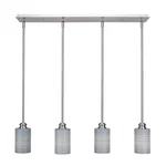 Toltec Edge Light Mini Pendant, Nickel, 4" Gray Matrix Glass 1156-BN-4062. Fixed Price $794.20.