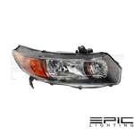 Right Passenger Side Rh Halogen Headlamp For 2006-2009 Honda Civic Coupe. Fixed Price $71.51.