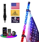 1PC 2FT Spiral Chasing Led Whip Lights W/ Rugged Spring Base For Utv Atv Rzr Can. Fixed Price $52.79.