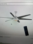Hdc Windward 68 In. White Color Changing Led Matte Ceiling Fan W/light Kit. Fixed Price $147.19.