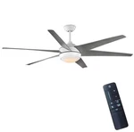 Hdc Windward 68 In. White Color Changing Led Matte Ceiling Fan W/light Kit. Fixed Price $189.99.