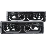 Anzo For 1988-1998 Chevrolet C1500 Crystal Headlights Black W/ Low Brow. Fixed Price $184.71.