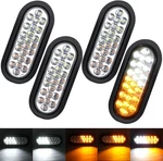 4PCS 6" Inch Oval Led Strobe Lights 24 Amber/white Recessed Mount W/flash Pa. Fixed Price $49.71.