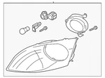 Genuine Mazda Turn Signal Light Assembly EH47-51-070. Fixed Price $268.18.