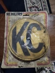 New Pair Vintage Kc Hilites 6 Round Yellow Soft Fog Light Covers 5101. Fixed Price $129.99.