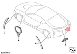 Genuine Bmw I8 I12 I15 Coupe Roadster Number-plate Light Led 63267376348. Fixed Price $24.34.