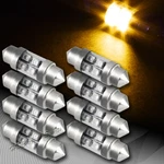 8X 31MM 4 Smd Amber Led Festoon Dome Map Glove Box Trunk Replacement Light Bulb. Fixed Price $8.99.