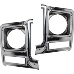 79-80 Chevy C10 C20 C30 Headlight Door Bezel Pair Round Chrome/argent GM2512104. Fixed Price $73.72.