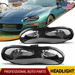 Black Headlights Assembly Fits For 1998-2002 Chevy Camaro Z28 2-DOOR. Fixed Price $85.99.