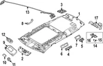 Genuine Nissan Dome Light Bracket 26419-6TA0A. Fixed Price $17.84.
