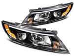 Black Pair/set Projector Headlights Assembly For Usa Built Kia Optima 2014 2015. Fixed Price $179.99.