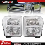 Ford F250/F350/F450 Sd 2011-2016 Chrome/clear Crystal Corner Headlight Lamp. Fixed Price $96.96.