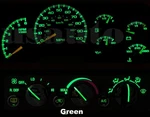 Green Led Bulbs Kit For Chevy Gm Yukon Sierra 95-99 Gauge Cluster & Climate/ac. Fixed Price $19.80.