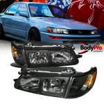 For 1993-1997 Toyota Corolla Dx Clear Headlight Black Lamp+corner Left+right Set. Fixed Price $299.99.
