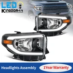 For 2014-2021 Toyota Tundra Black Housing W/ Led Drl Tube Headlights Headlamps. Fixed Price $205.99.