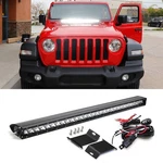 150W 30" Led Light Bar W/ Front Hood Top Bracket Wiring For 18+ Jeep Wrangler Jl. Fixed Price $156.09.